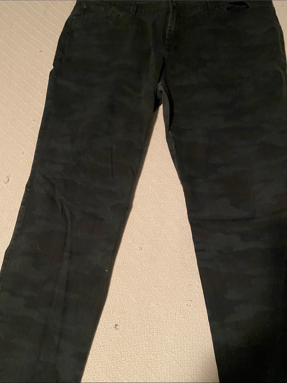James Jeans Women’s Straight Leg Dark Green Camo Jeans